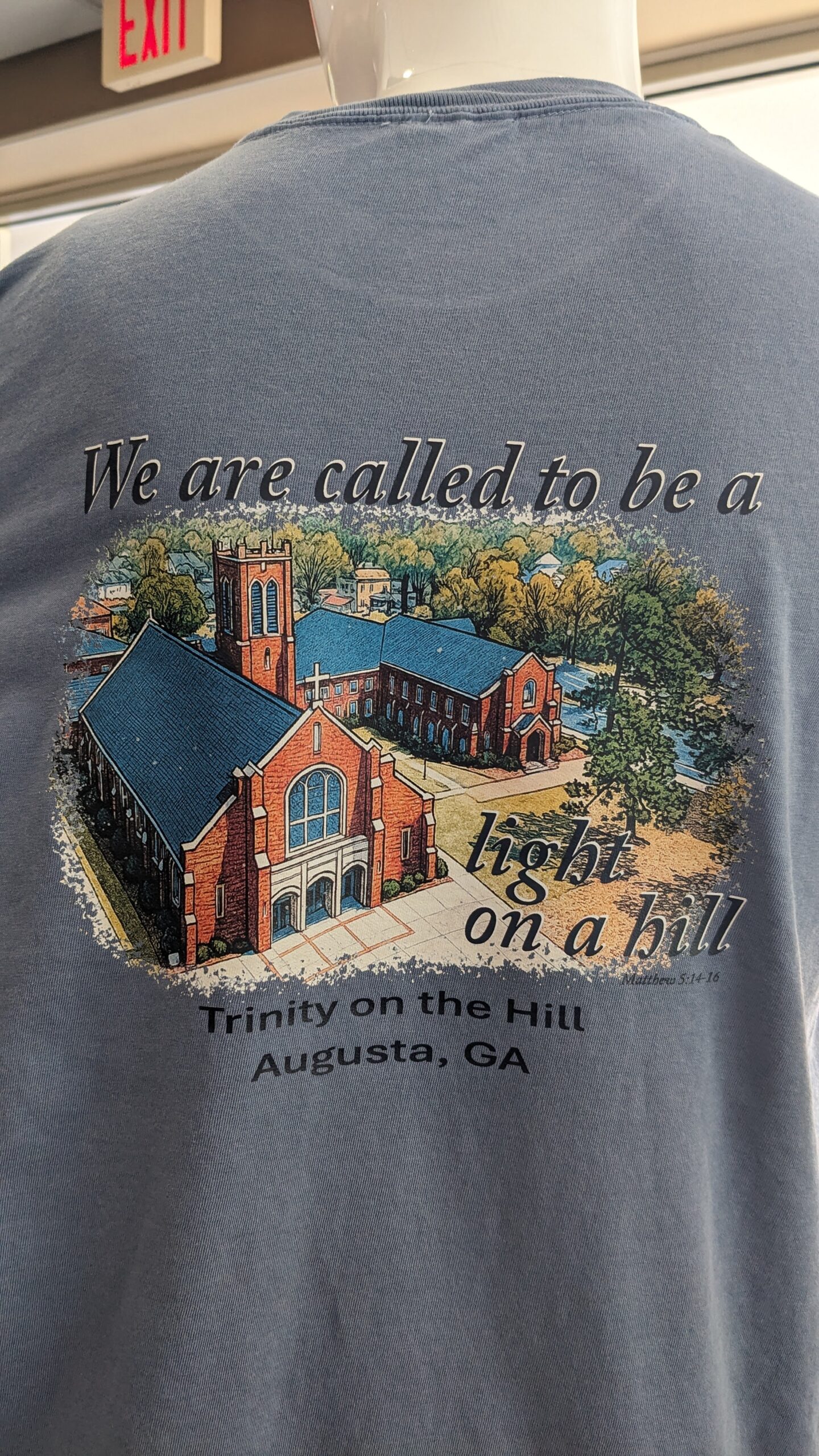"We are called to be a light on a hill" t-shirt - Image 4