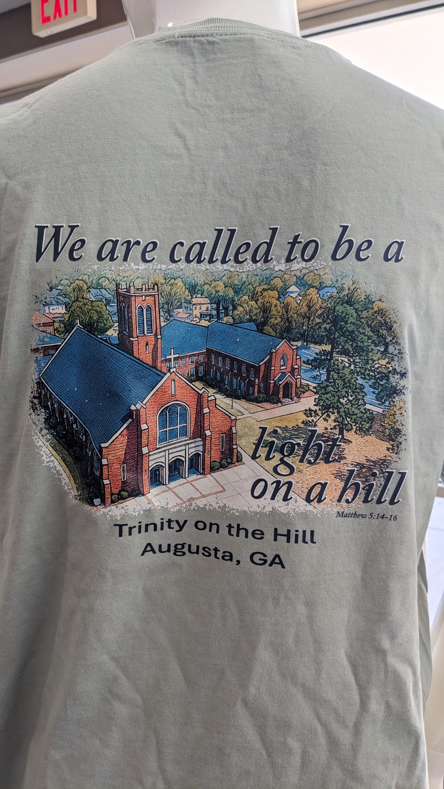 "We are called to be a light on a hill" t-shirt