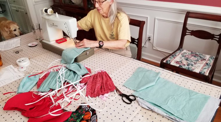 Beth Copeland sewing