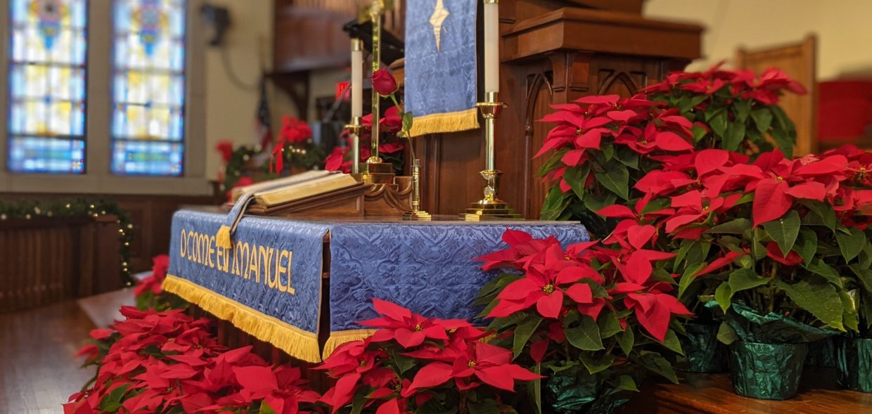 Christmas altar pic